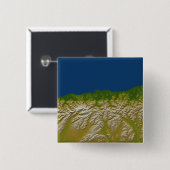 De Alpenfout langs de westkust Vierkante Button 5,1 Cm (Voorkant /achterkant)