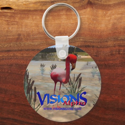 De Alpha- Sleutelhanger van Vision - Flamingo (Voorkant)