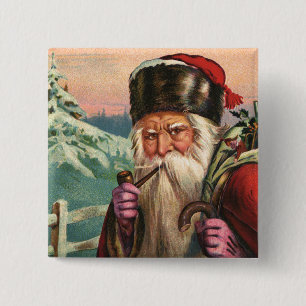 De alpiene Button van de Kerstman
