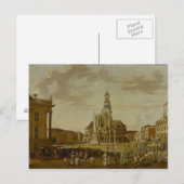 De Alter Markt met de St.-kerk. Briefkaart (Voorkant / Achterkant)