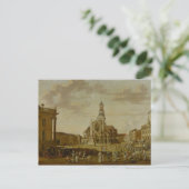 De Alter Markt met de St.-kerk. Briefkaart (Staand voorkant)