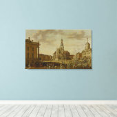 De Alter Markt met de St.-kerk. Canvas Afdruk (Insitu (Houten vloer))