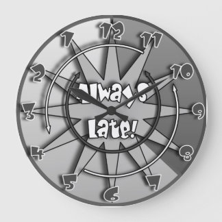 "De altijd laat" gekke, gemengde klok nr. 5