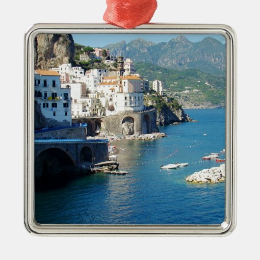 De Amalfi Vista Metalen Ornament (Voorkant)