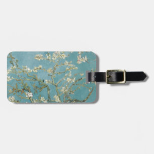 De Amandel van de Takken van Gogh van bloemen komt Bagagelabel