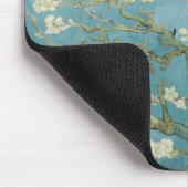 De Amandel van de Takken van Gogh van bloemen komt Muismat (Hoek)