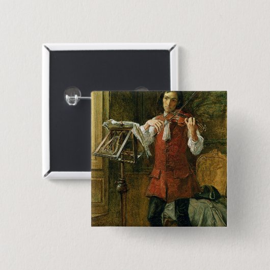 De Amateur Vierkante Button 5,1 Cm (Voorkant /achterkant)