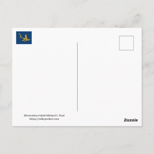 De Amazone Briefkaart (Achterkant)