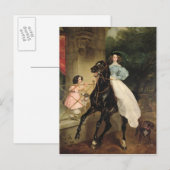 De amazone, Portret van Giovanina Briefkaart (Voorkant / Achterkant)