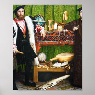De ambassadeurs die Hans Holbein schilderen Poster