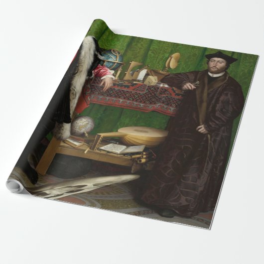 De ambassadeurs, Holbein, jongere Cadeaupapier (Uitgerold)