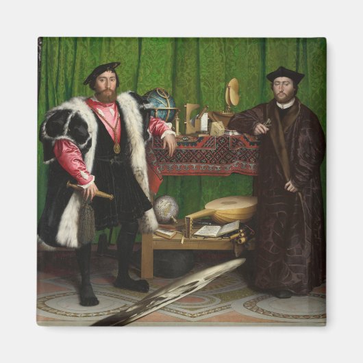 De ambassadeurs, Holbein, jongere Magneet (Voorkant)
