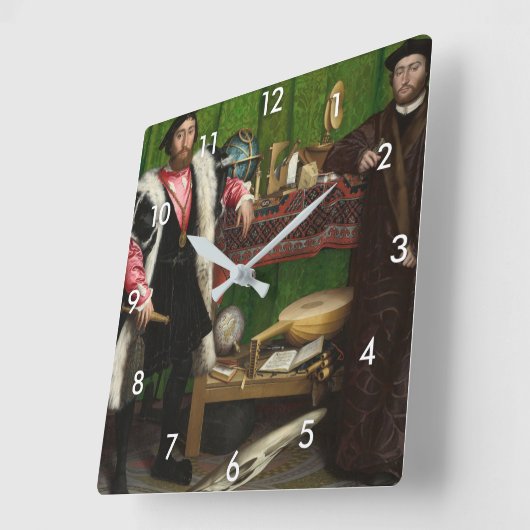 De ambassadeurs, Holbein, jongere Vierkante Klok (Hoek)
