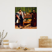 De Ambassadeurs van Hans Holbein de Jonge Poster (Keuken)