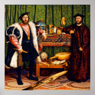 De Ambassadeurs van Hans Holbein de Jonge Poster