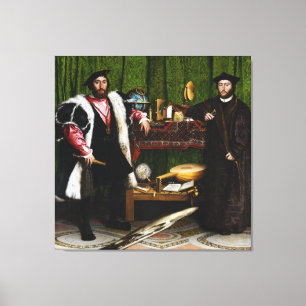 De ambassadeurs van Hans Holbein in de Younger Canvas Afdruk