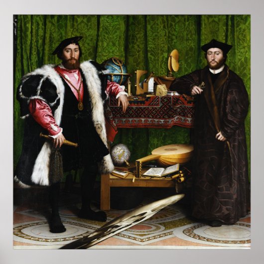 De ambassadeurs van Hans Holbein in de Younger Poster (Voorkant)