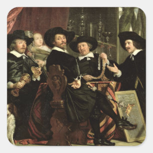 De ambtenaren van de onderneming Bowyers of St. Se Vierkante Sticker
