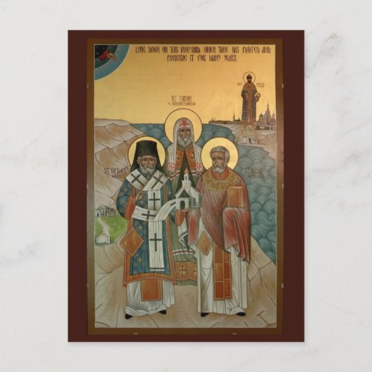 De American Orthodox Mission Prayer Card Briefkaart (Voorkant)
