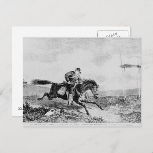 De American Pony Express Briefkaart (Voorkant / Achterkant)