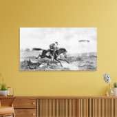 De American Pony Express Canvas Afdruk (Insitu (Woonkamer))