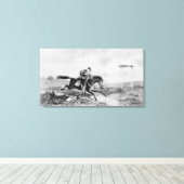 De American Pony Express Canvas Afdruk (Insitu (Houten vloer))