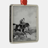 De American Pony Express Metalen Ornament (Rechts)