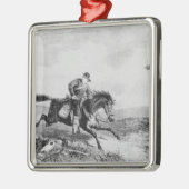 De American Pony Express Metalen Ornament (Links)
