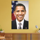 De Amerikaans president-elect Barack Obama Canvas Afdruk (Insitu (Woonkamer))