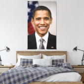 De Amerikaans president-elect Barack Obama Canvas Afdruk (Insitu (Slaapkamer))