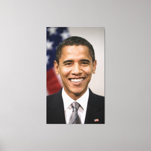 De Amerikaans president-elect Barack Obama Canvas Afdruk (Voorkant)