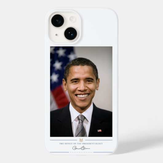 De Amerikaans president-elect Barack Obama Case-Mate iPhone Case (Achterkant)