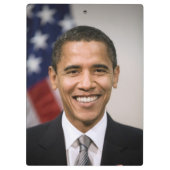 De Amerikaans president-elect Barack Obama Klembord (Achterkant)