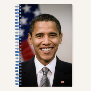 De Amerikaans president-elect Barack Obama Notitieboek