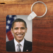 De Amerikaans president-elect Barack Obama Sleutelhanger (Achterkant)