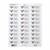 De Amerikaanse adelaar en vlag 🇺🇸 Etiket (Full Sheet)