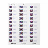 De Amerikaanse adelaar en vlag 🇺🇸 Etiket (Full Sheet)