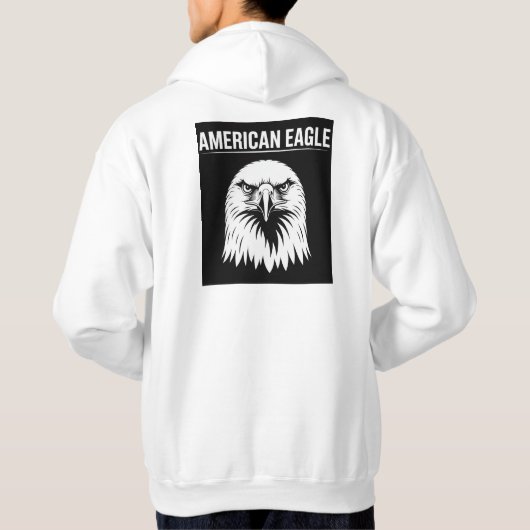 De Amerikaanse adelaar Hoodie (Achterkant)