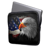 De Amerikaanse adelaar Laptop Sleeve (Voorkant Links)