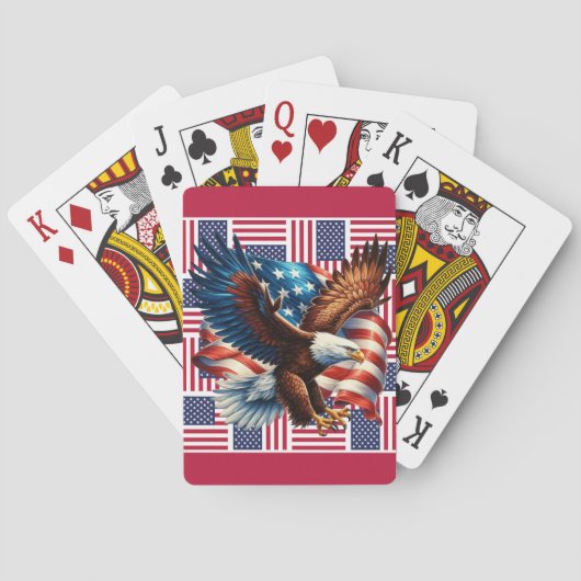 De Amerikaanse Adelaar  Pokerkaarten (Achterkant)