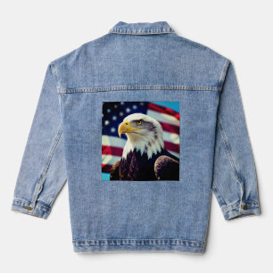 De Amerikaanse Adelaar – Vleugels van Kracht en Vr Denim Jacket