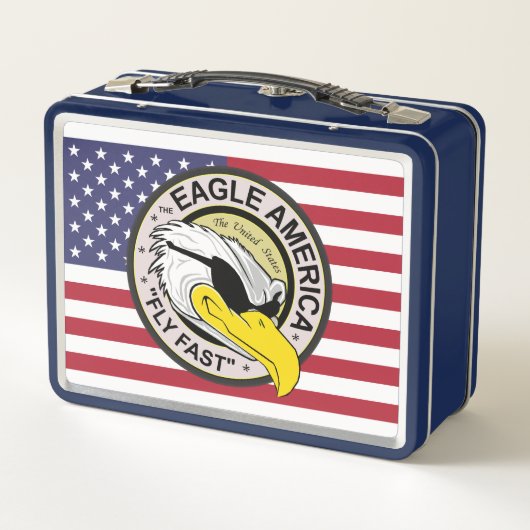 De Amerikaanse adelaar vliegt snel (Achterkant)