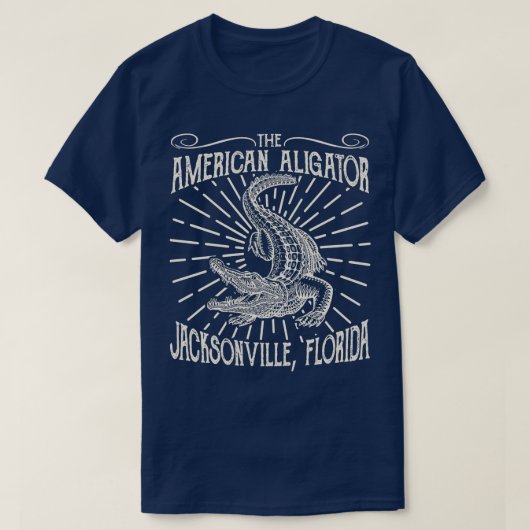 De Amerikaanse Aligator Jacksonville Florida T-shirt (Design voorkant)