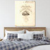 de Amerikaanse atlas Canvas Afdruk (Insitu (Slaapkamer))