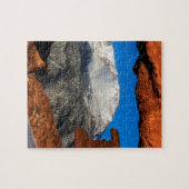 De Amerikaanse berg omgeven door Sandstone Legpuzzel (Horizontaal)