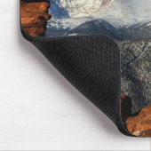 De Amerikaanse berg omgeven door Sandstone Muismat (Hoek)