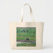De Amerikaanse Bison Grote Tote Bag (Voorkant)