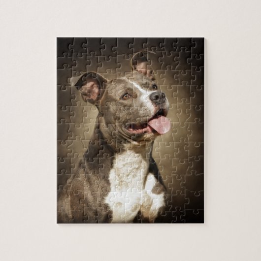 De Amerikaanse Blauwe Pit-Bull Legpuzzel (Verticaal)