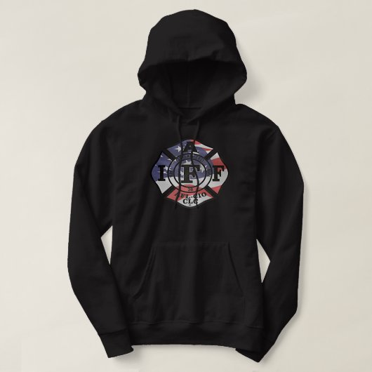 De Amerikaanse brandweerman IAFF Hoodie (Design voorkant)