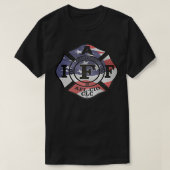 De Amerikaanse brandweerman IAFF T-shirt (Design voorkant)